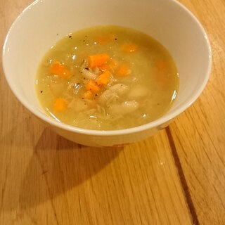 豆の優しい簡単スープ